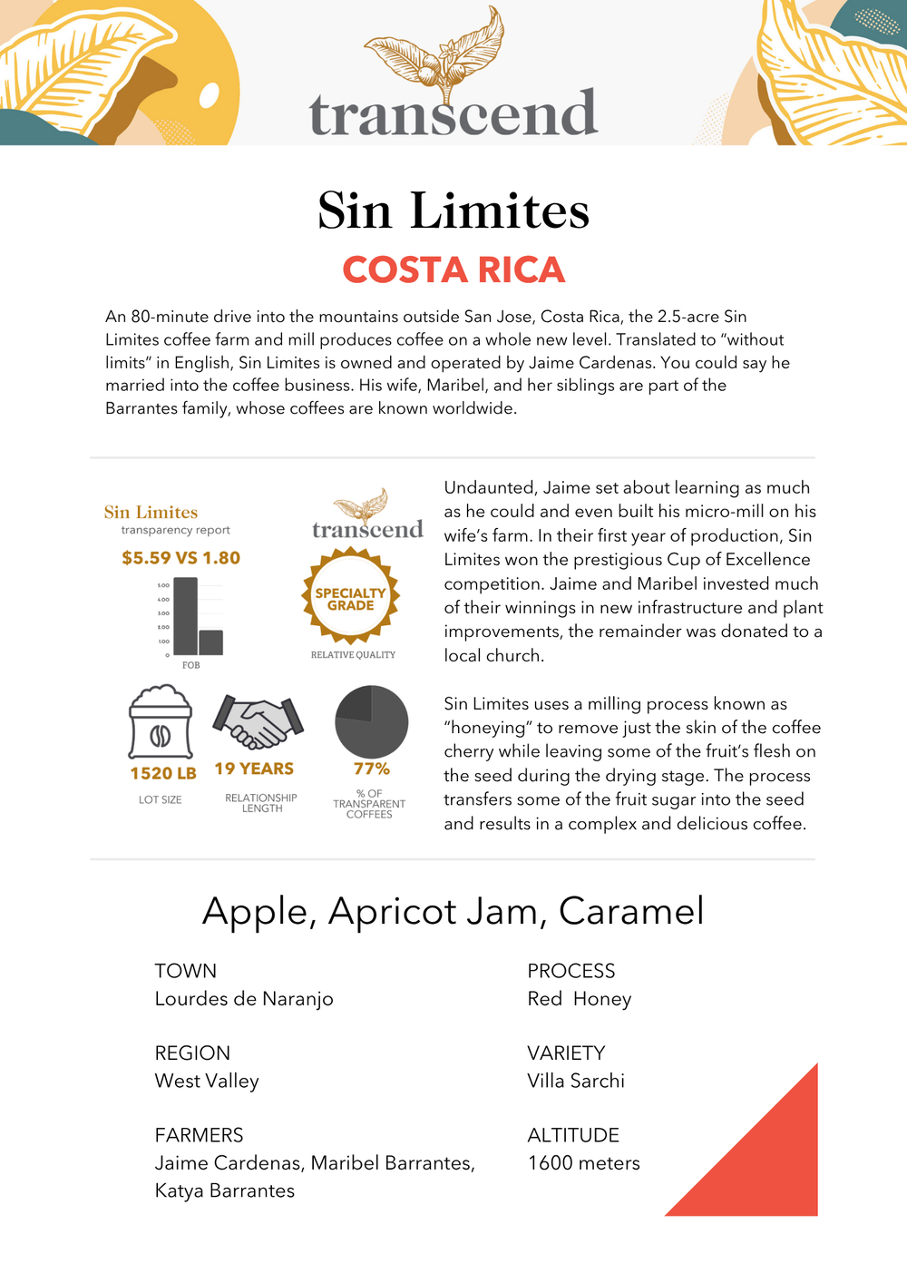 Sin Limites Info Sheet. 