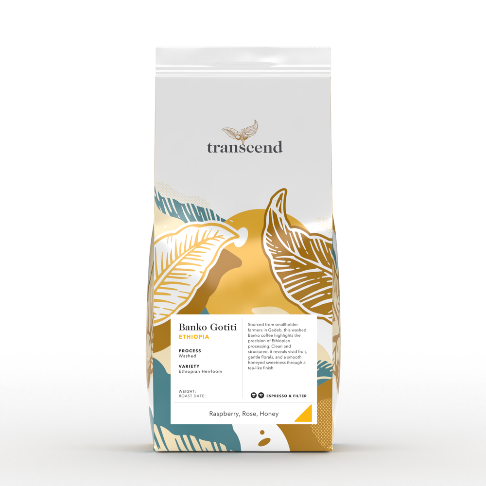 A bag of Transcend Coffee 900g Banko Gotiti