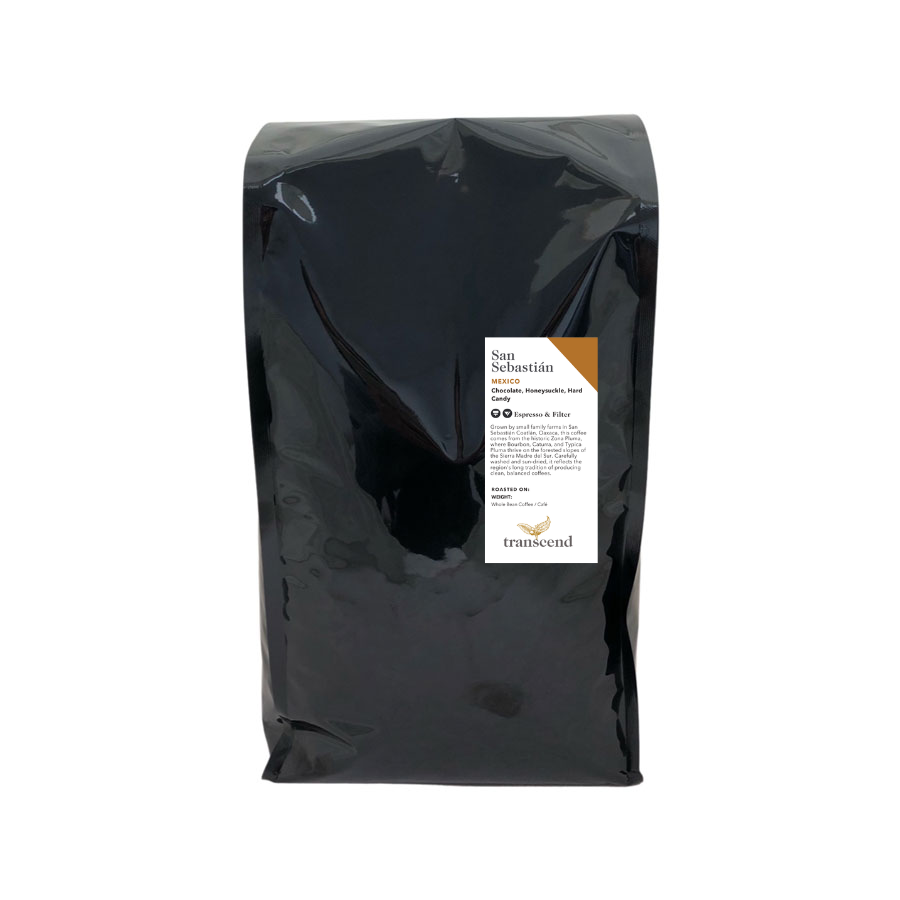 A bag of Transcend Coffee 2250g San Sebastián